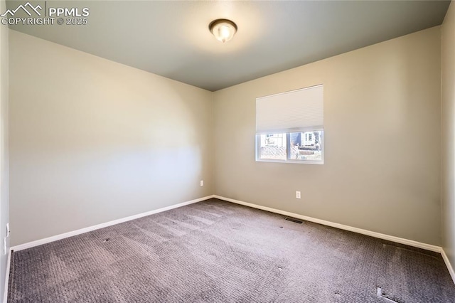 unfurnished room with carpet