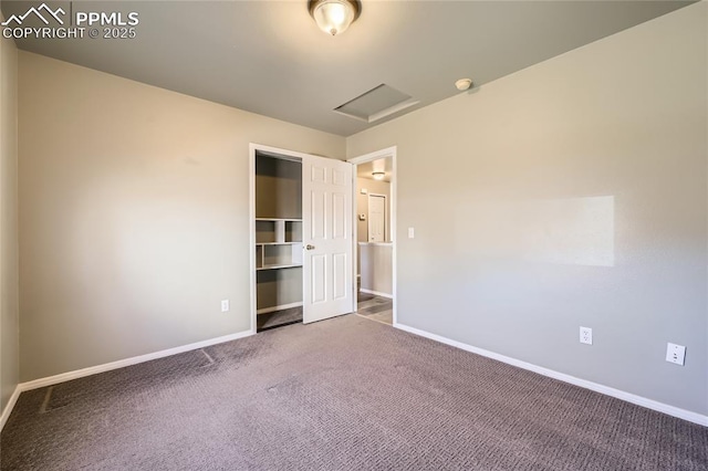 unfurnished bedroom with carpet