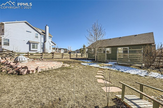 view of yard with a patio