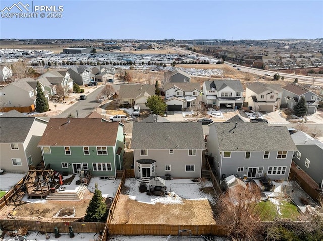 birds eye view of property