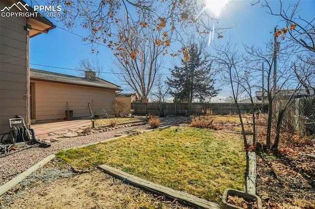 view of yard featuring a patio