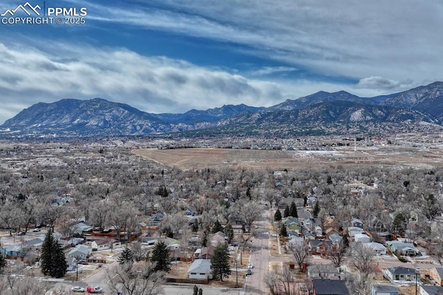 mountain view featuring a residential view