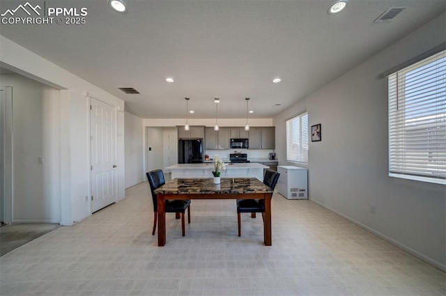 view of dining space