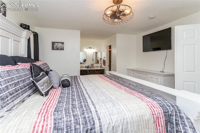 bedroom with connected bathroom