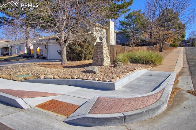 view of home's exterior featuring a garage