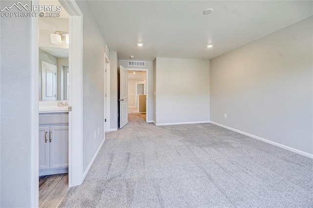 view of carpeted empty room