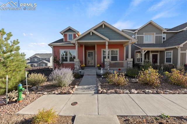 craftsman house with a porch