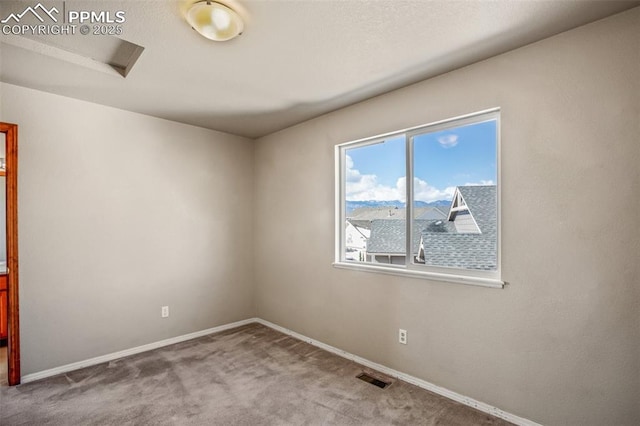 view of carpeted empty room