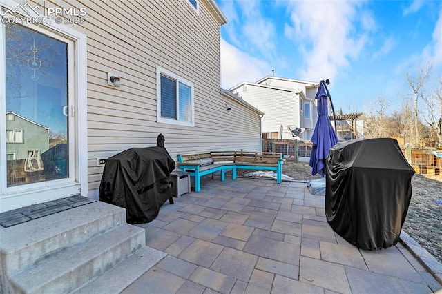 view of patio / terrace with grilling area