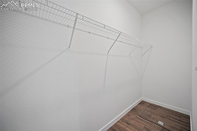 20 Apache Cir, Florissant, CO 80816 - spacious closet with dark wood-style flooring
