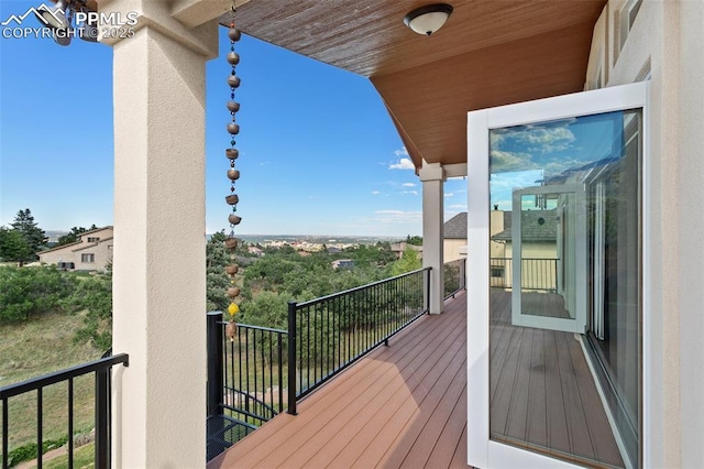 view of balcony