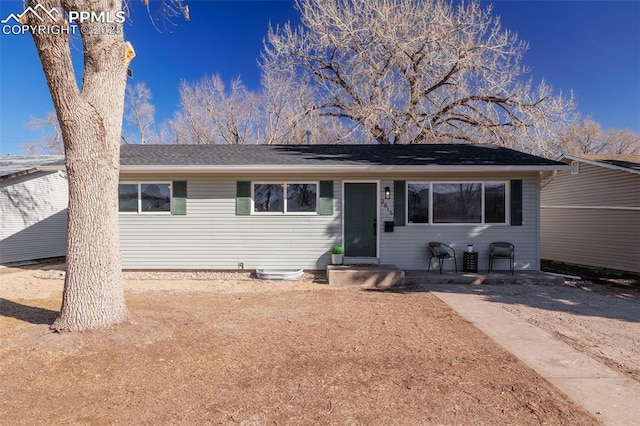 view of ranch-style house