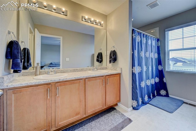 bathroom featuring vanity