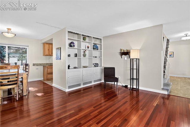 2113 Woodburn St, Colorado Springs, CO 80906 - sitting room with wood-type flooring and baseboards