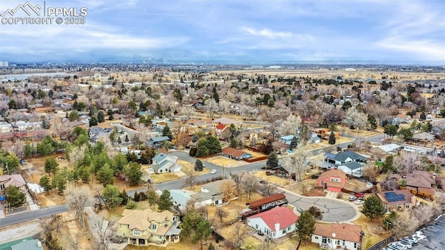 birds eye view of property featuring a residential view