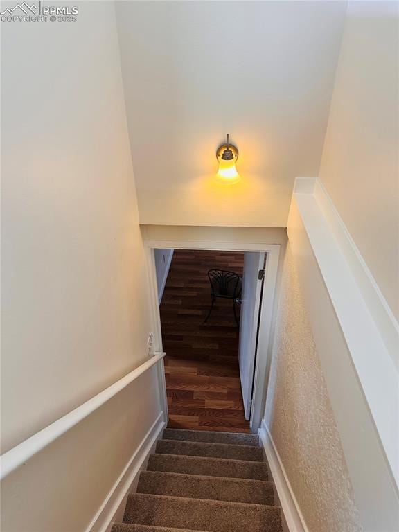 view of stairway