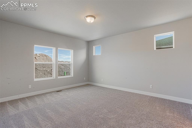 empty room with carpet floors