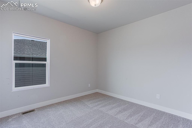 view of carpeted empty room