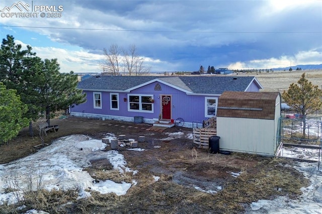 view of ranch-style house