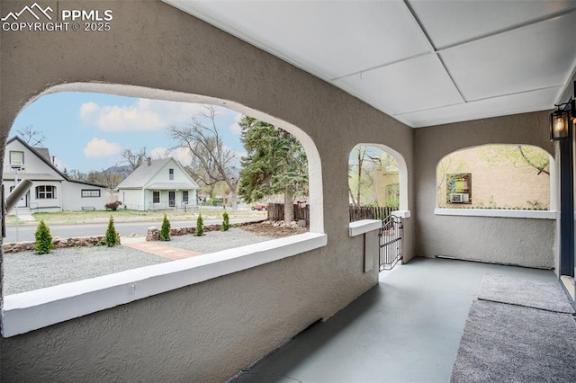 balcony featuring a residential view