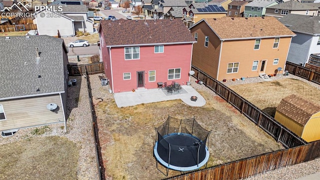 bird's eye view featuring a residential view