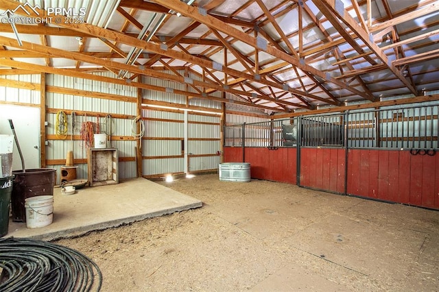 view of horse barn