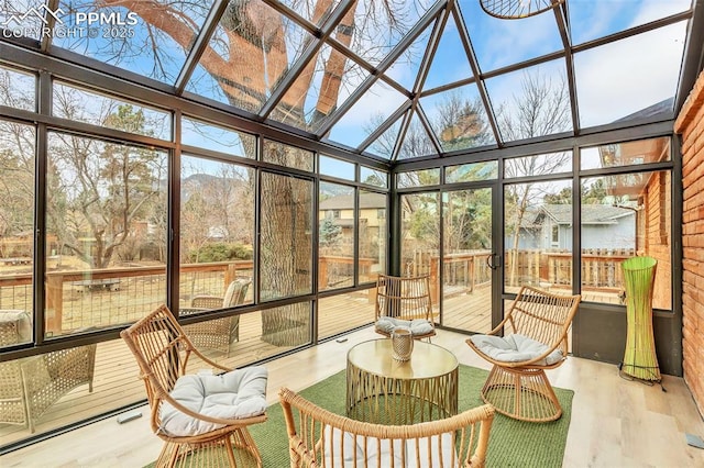 view of sunroom / solarium