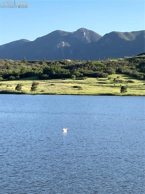 property view of water with a mountain view