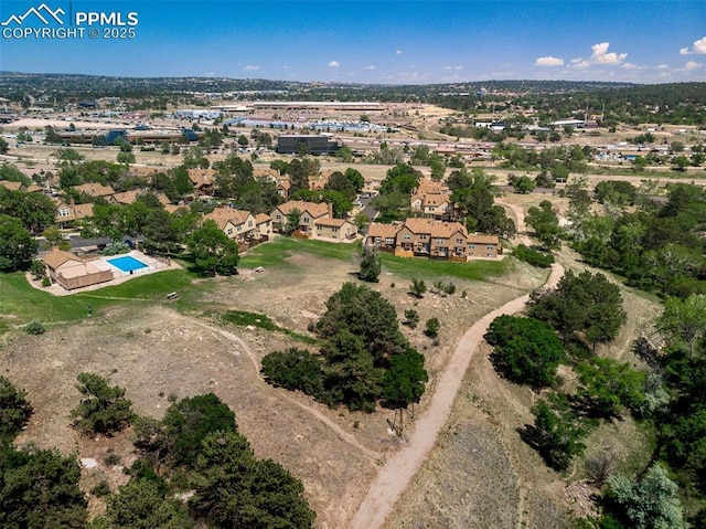 birds eye view of property featuring a residential view