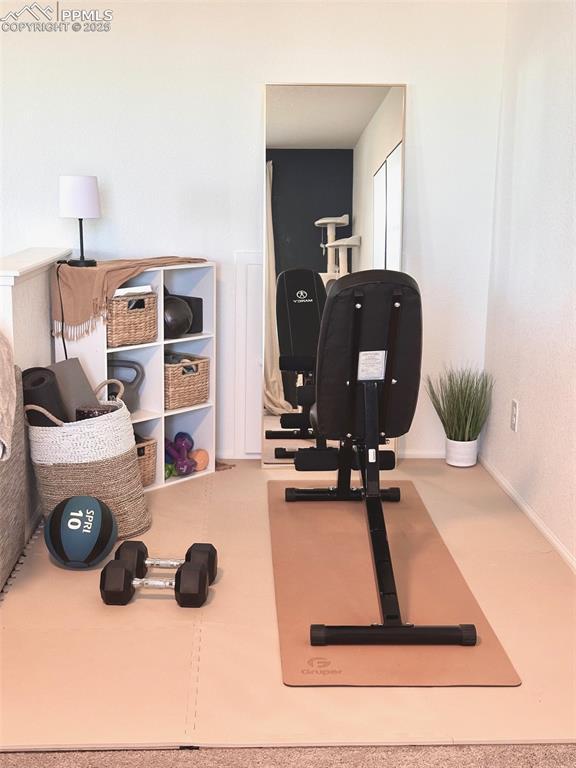 view of exercise room