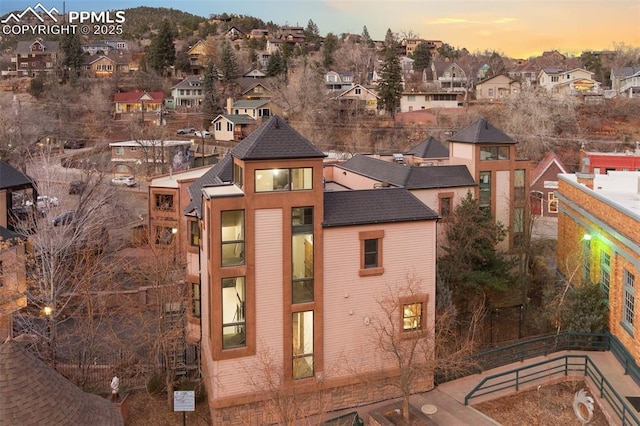 exterior space with a residential view