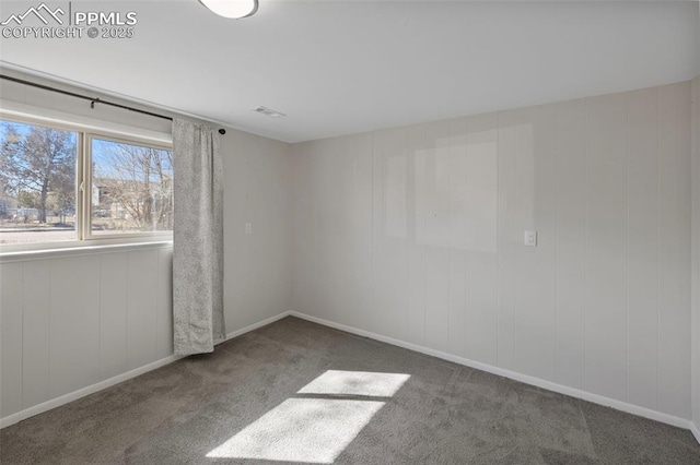 view of carpeted empty room