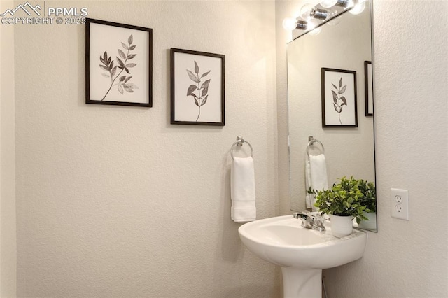 bathroom with a sink