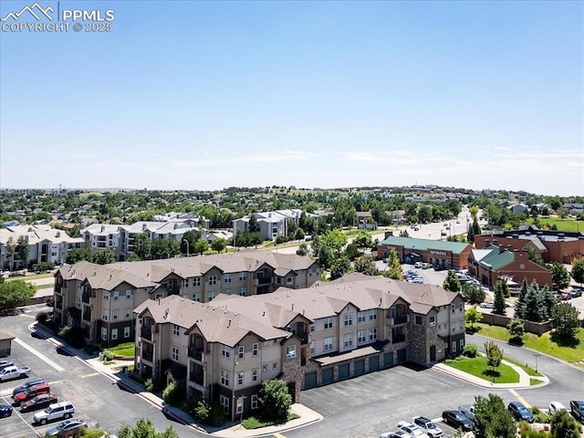 aerial view featuring a residential view