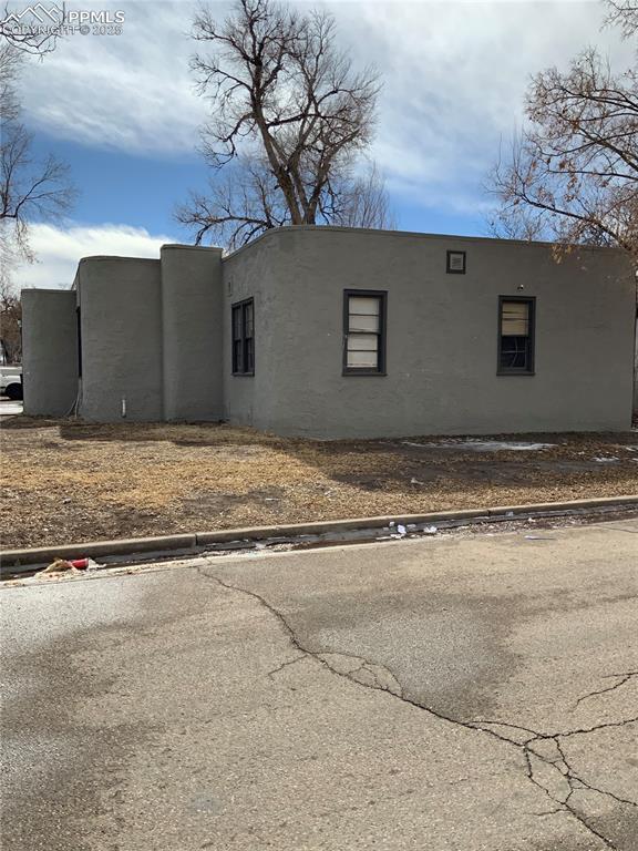 view of home's exterior with stucco siding