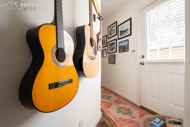 doorway with baseboards