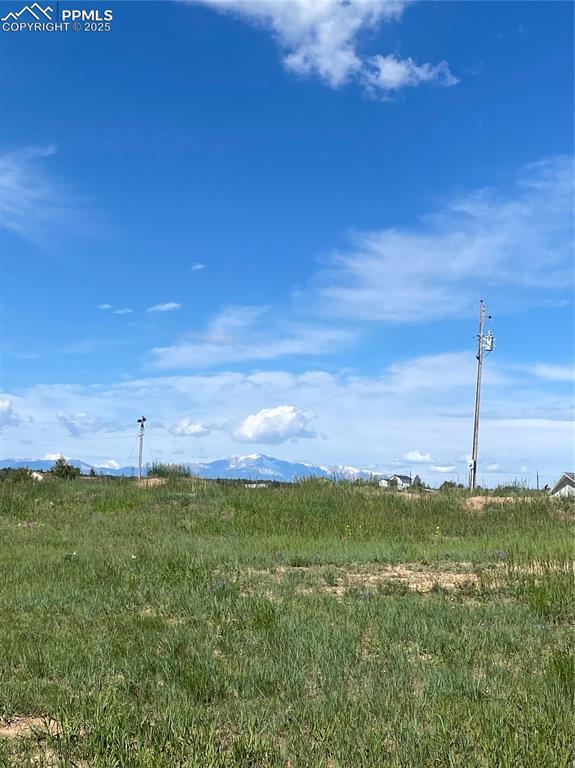 mountain view with a rural view