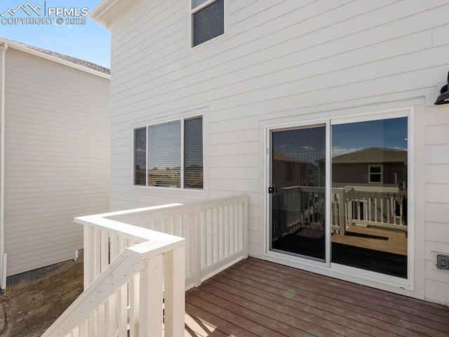 view of deck