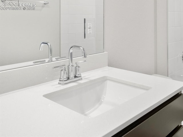 details featuring vanity