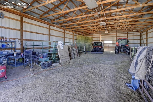 view of horse barn