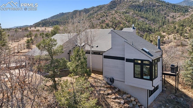 exterior space with a mountain view