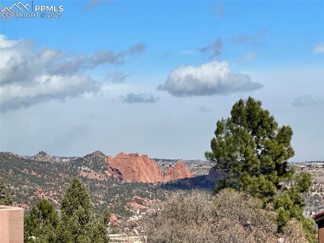 view of mountain feature