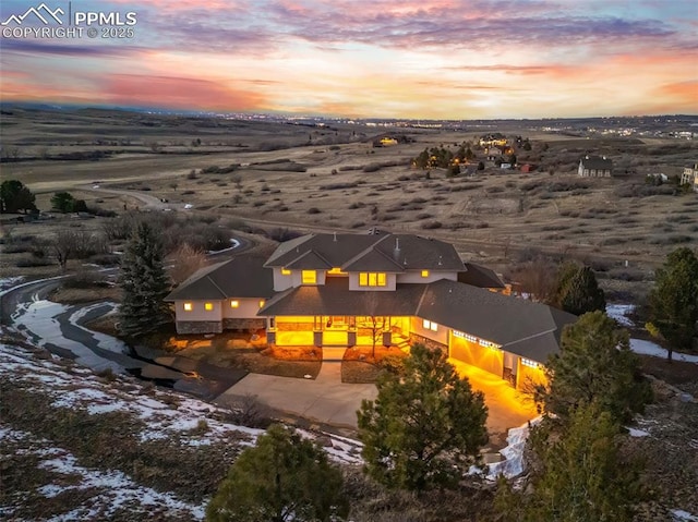 birds eye view of property