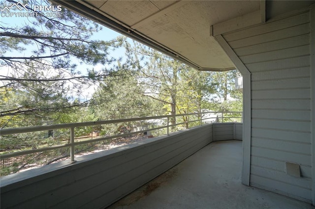 view of balcony