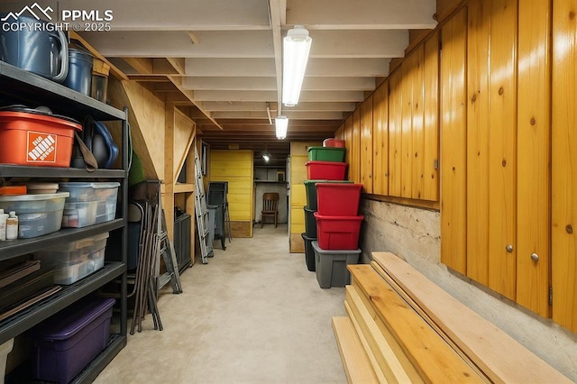 view of storage room