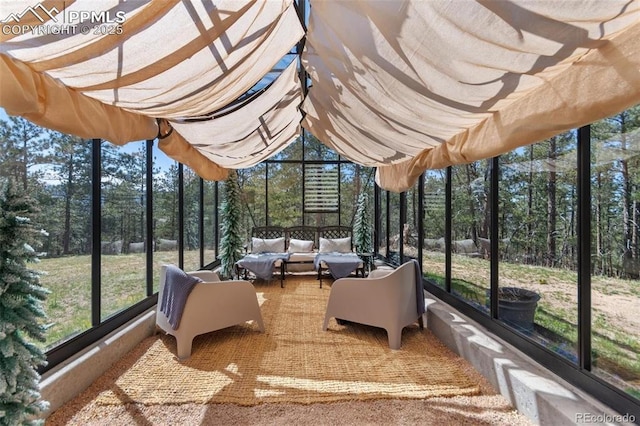 view of sunroom / solarium