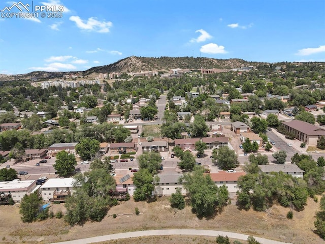 1073 Westmoreland Rd, Colorado Springs, CO 80907 - bird's eye view with a mountain view