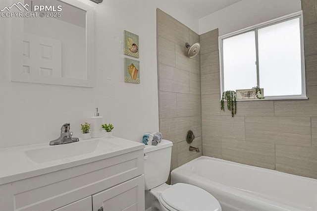1073 Westmoreland Rd, Colorado Springs, CO 80907 - full bath with bathtub / shower combination, vanity, and toilet