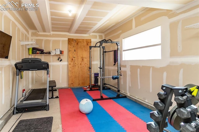 view of workout room