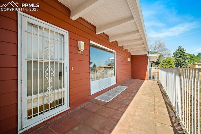 view of balcony